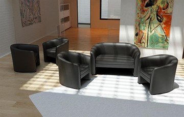 Офисный диван двухместный Крон, экокожа в Брянске - предосмотр 1